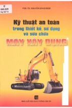 Kỹ thuật an toàn trong thiết kế, sử dụng và sửa chữa máy xây dựng  nguyễn đăng điệm