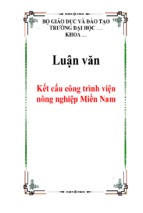 Luận văn kết cấu công trình viện nông nghiệp miền nam