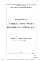 Mô hình hóa và định lượng các luồng thông tin chính của kiểm toán nhà nước  phạm hạ thủy 