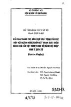 Luận văn thạc sĩ nâng cao năng lực hoạt động của hiệp hội ngành hàng nhằm đẩy mạnh xuất khẩu hàng hoá của việt nam trong bối cảnh hội nhập kinh tế quốc tế