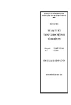 Luận án tiến sỹ ngữ văn thể loại tùy bút trong văn học việt nam từ 1930 đến 1975