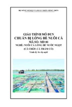 giáo trình chuẩn bị lồng bè nuôi cá