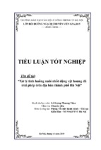 Tiểu luạn quản lý nhà nước  xử lý  tình huống nuôi nhốt động vật hoang dã trái phép trên địa bàn tp hà nội 