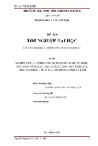 Nghiên cứu, cải tiến và ứng dụng công nghệ tự động xác định vùng cực đại năng lượng mặt trời dựa theo vị trí địa lí lắp đặt nhằm nâng cao hiệu suất phát điện hệ thống pin mặt trời