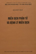 Miễn dịch phân tử và bệnh lý miễn dịch  sách chuyên khảo  đái duy ban