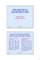 Công nghệ chế tạo linh kiện điện tử nanô