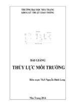 Thủy lực môi trường