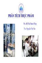 Phân tích thực phẩm  đỗ thị thanh thủy, nguyễn thị vân