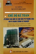 Chế độ kế toán áp dụng cho đơn vị chủ đầu tư trong các đơn vị hành chính sự nghiệp  ban hành theo thông tư số 1952012tt btc ngày 15112012 của bộ trưởng bộ tài chính