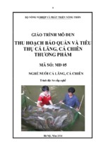 Giáo trình md05  thu hoạch và tiêu thụ cá lăng cá chiên