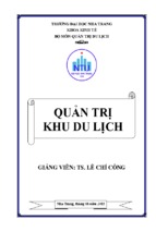 Quản trị khu du lịch  lê chí công