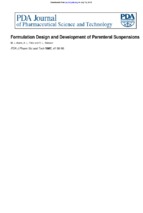 Formulation design and development of parenteral suspensions