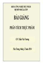 Phân tích thực phẩm