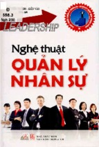 Nghệ thuật quản lý nhân sự  lê tiến thành, kiến văn biên dịch