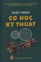 Giáo trình cơ học kỹ thuật  khổng doãn điền, đặng việt cương và những người khác