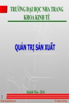 Quản trị sản xuất