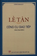 Lễ tân công cụ giao tiếp  sách tham khảo  louis dussault; lê hồng phấn và những người khác dịc