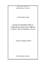 Luận văn thạc sĩ thú y đánh giá mức độ nhiễm vi sinh vật ở điểm giết mổ, sạp bán thịt và thịt lợn tại trung tâm huyện buôn đôn tỉnh đắk lắk