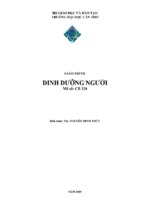 Giáo trình dinh dưỡng người  nguyễn minh thủy