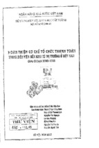 Hoàn thiện cơ chế tổ chức thanh toán trong điều kiện nền kinh tế thị trường ở việt nam giai đoạn 2000   2005