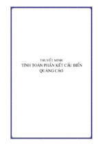 Thuyết minh tính toán kết cấu biển hiệu quảng cáo