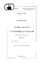 Văn hóa vật chất của người phù lá ở việt nam