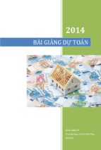 Bài giảng dự toán