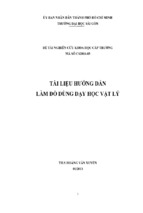 đề tài nghiên cứu khoa học cấp trường tài liệu hướng dẫn làm đồ dùng dạy học vật lý