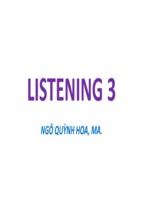 Listening 3  ngô quỳnh hoa