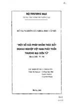 Một số giải pháp nhằm thức đẩy doanh nghiệp việt nam phát triển thương mại điện tử