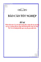 Luận văn phân tích một số yếu tố ảnh hưởng đến cường độ nén nở hông của cọc xi măng đất tại công trình đường liên cảng cái mép – thị vải và đánh giá hiệu quả của phụ gia muội silic