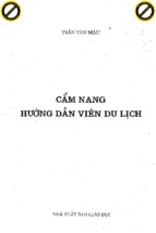 Cẩm nang hướng dẫn viên du lịch  trần văn mậu