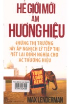 Thế giới mới làm thương hiệu