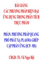 Bài giảng các phương pháp hiện đại ứng dụng trong phân tích thực phẩm vũ ngọc bội