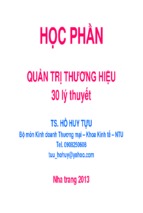 Quản trị thương hiệu