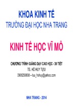 Kinh tế học vĩ mô