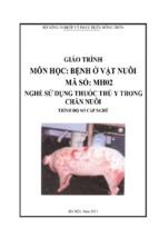 giáo trình bệnh ở vật nuôi