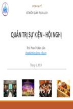 Bài giảng quản trị sự kiện   hội nghị