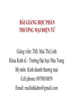 Bài giảng thương mại điện tử