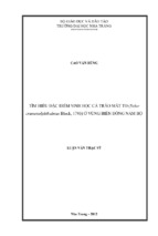 Tìm hiểu đặc điểm sinh học cá tráo mắt to (selar crumenolphthalmus block, 1793) ở vùng biển đông nam bộ