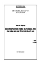 định hướng phát triển thương mại trong quá trình hình thành nền kinh tế tri thức của việt nam