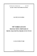 Thử nghiệm lâm sàng nhằm dự phòng nhiễm khuẩn trong thai trưởng thành có ối vỡ non