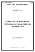 Nghiên cứu phương pháp sinh thiết xuyên thành ngực trong chẩn đoán tổn thương phổi