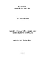 Nghiên cứu cải tiến cơ chế điều khiển tại các nút mạng