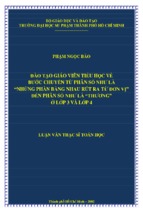 đào tạo giáo viên tiểu học về bước chuyển từ phân số như là “những phần bằng nhau rút ra từ đơn vị” đến phân số như là “thương” ở lớp 3 và lớp 4