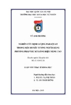 Nghiên cứu định lượng paraquat trong mẫu huyết tương người bằng phương pháp sắc ký lỏng hiệu năng cao