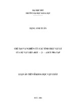 Chế tạo và nghiên cứu các tính chất vật lý của hệ vật liệu xbzt – (1 – x)bct pha tạp