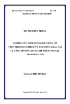 Nghiên cứu tuổi xương đốt sống cổ trên phim sọ nghiêng và ứng dụng khảo sát sự tăng trưởng xương hệ thống sọ mặt