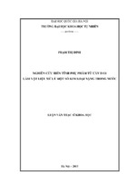 Nghiên cứu biến tính phụ phẩm từ cây đay làm vật liệu xử lý một số kim loại nặng trong nước