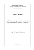 Nghiên cứu nồng độ b  hydroxybutyrate máu ở bệnh nhân đái tháo đường ở việt nam